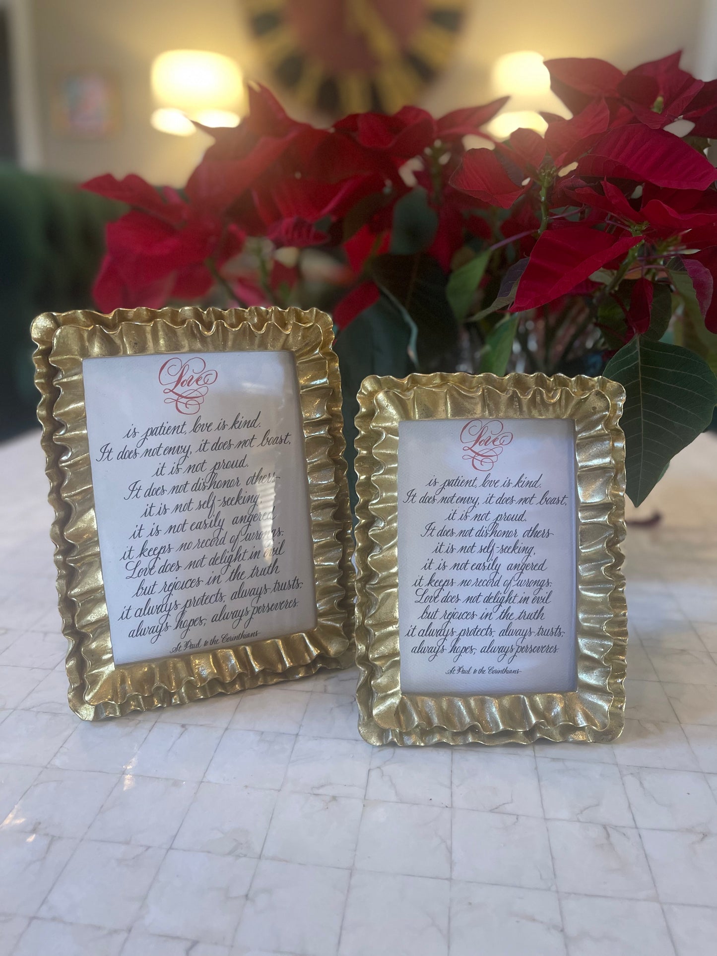 Love is Patient, Love is Kind Calligraphy