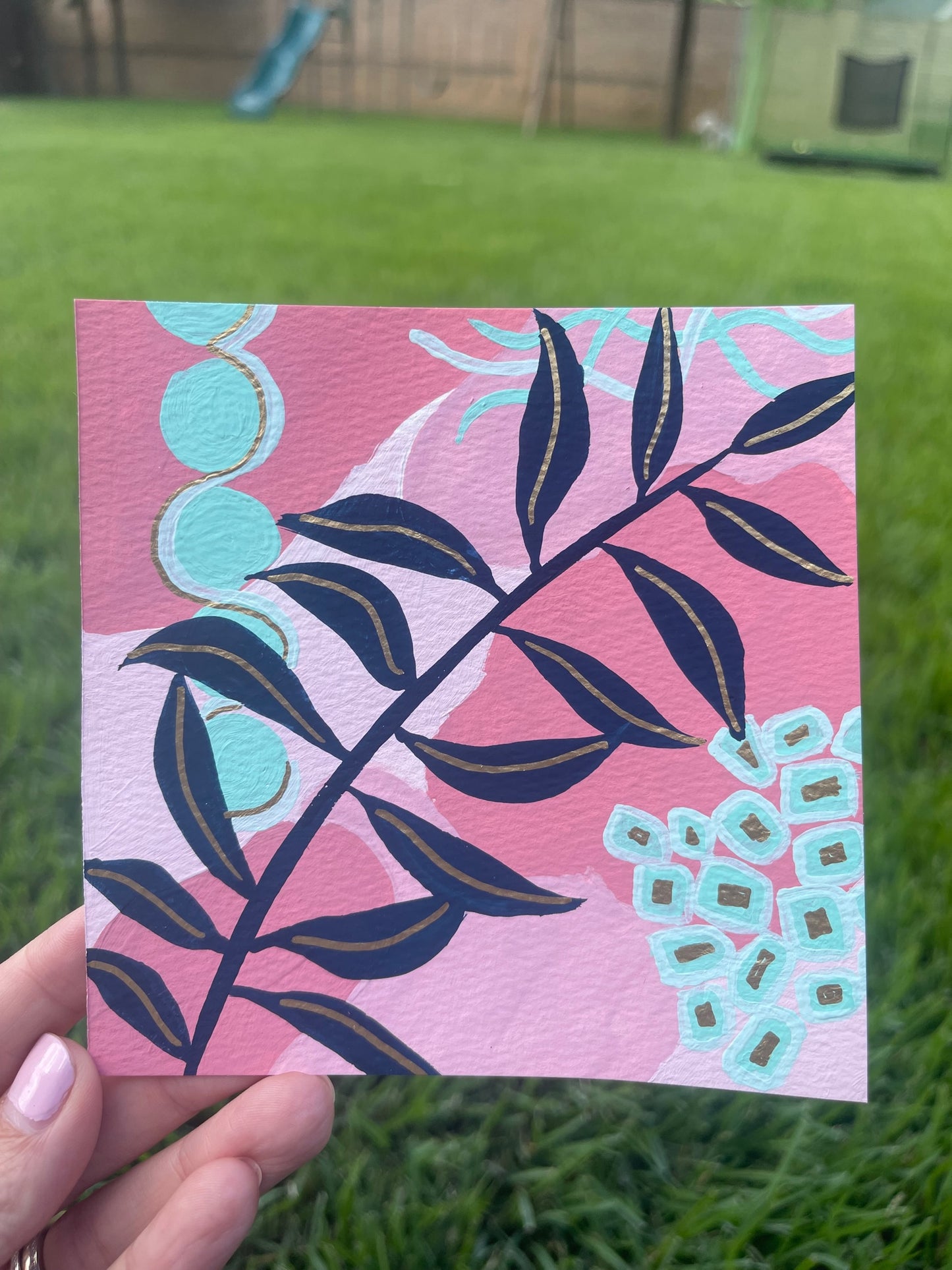 Tropical Coral Square