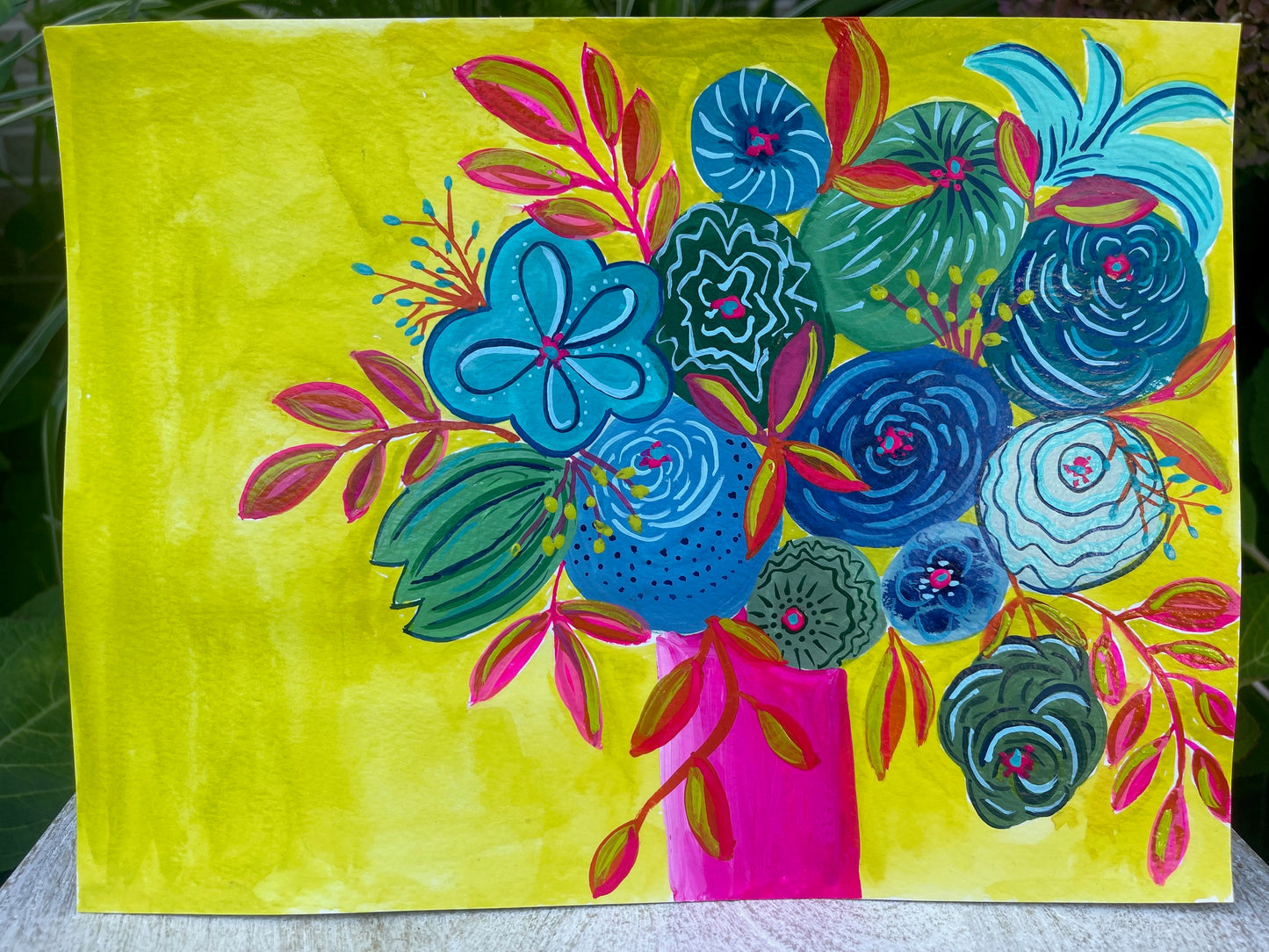 Neon floral II