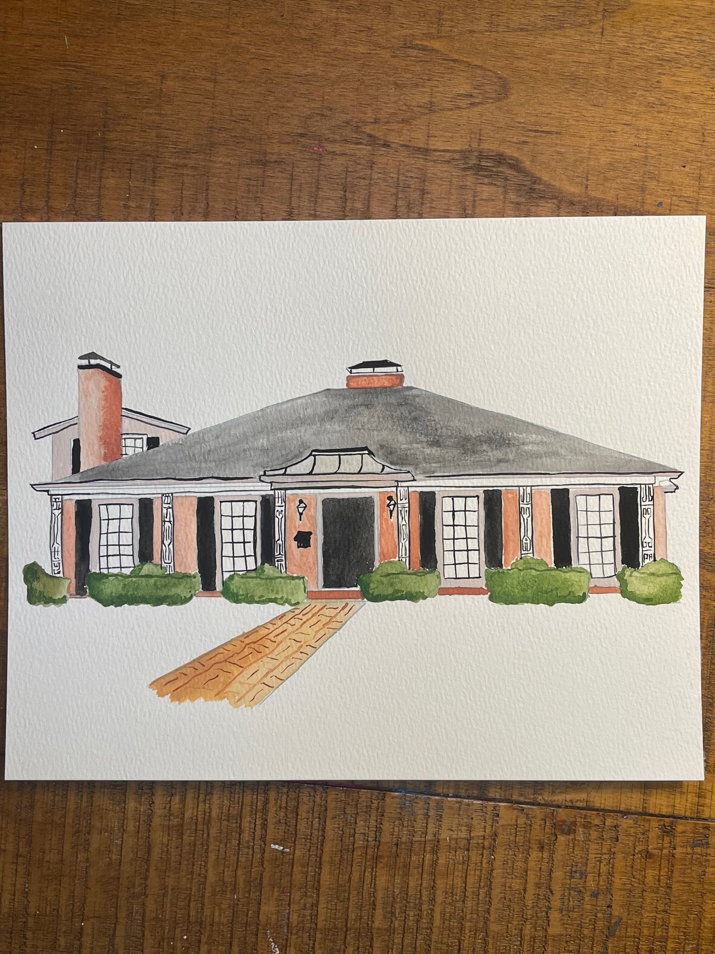 Custom Watercolor of a Home